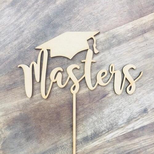 Personalized Masters Graduation Cake Topper,Custom name Congrats Grad Graduation Cake Topper,Graduat from university cake decor