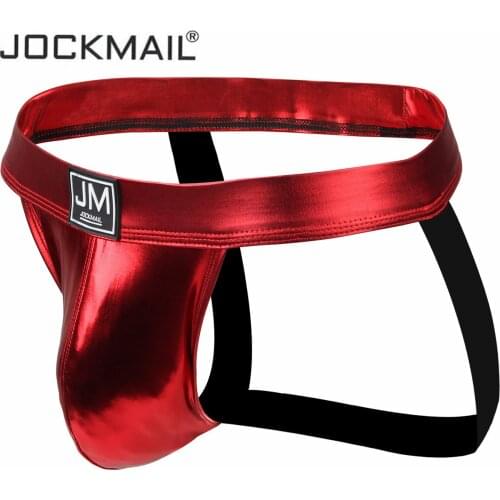 Jockmail Sexy Men Underwear Jockstrap Male Thongs And G Strings Enlargement Cockring Cuecas Gay Men Underwear Penis Jock Strap