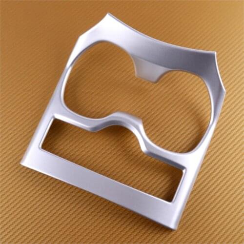 Silver Inner Center Console Cup Holder Cover Trim middle Fit For Nissan X-Trail Rogue Sedan 2014 2015 2016