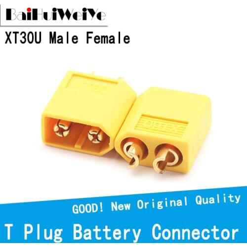 10PCS XT30U XT30 Bullet Connectors Plug RC Quadcopter FPV Racing Drone Lipo Battery Airplane Helicopter Quadcopter Car Boat