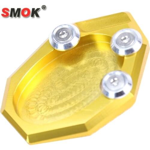 SMOK For Kawasaki Versys 650 2015-2016 Motorcycle Accessories Kickstand Foot Side Stand Extension Pad Support Plate