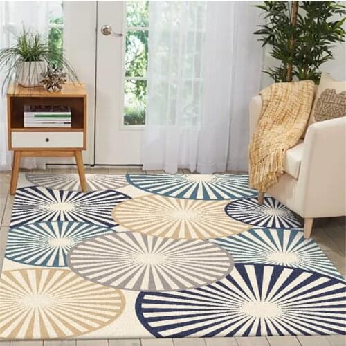 Modern Europe Blue White Disc Carpets Living Room Geometric Rugs for The Bedroom Bathroom Kitchen Mat Area Rug