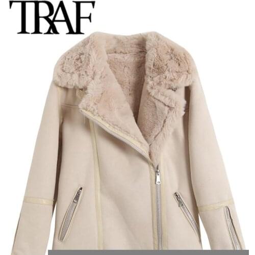 Женские замшевые куртки TRAF China At AliExpress