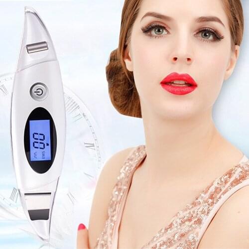 Ultrasonic Skin Scrubber Microcurrent EMS Face Lift Roller Facial Spatula Ultrasonic Scrubber Pore Cleaner Face Peeling Machine