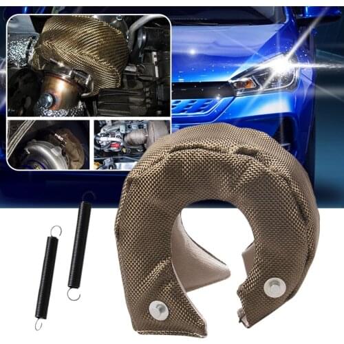 Universal Car T3 Titanium Heat Shield Turbocharger Cover Turbo charger Cover Wrap Fit For T2 T25 T28 GT30 T35