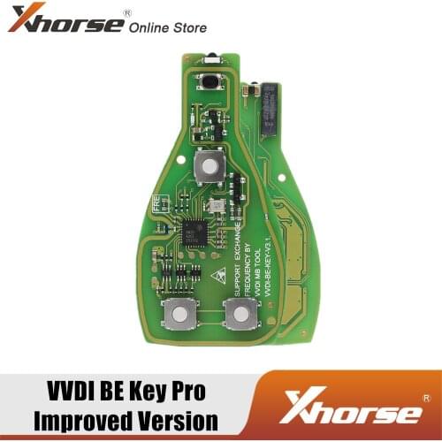 Xhorse VVDI BE Key Pro Improved Version 315MHZ/433MHZ Get 1 Free Token for VVDI MB Tool