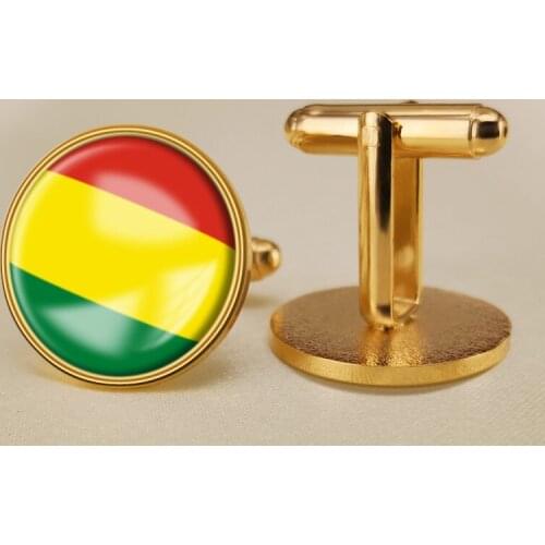 Coat of Arms of Bolivia Bolivian Flag National Emblem Cufflinks