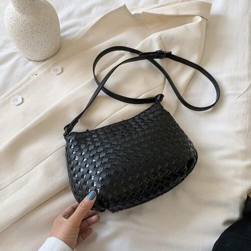 Solid Color Small PU Leather Shoulder Crossbody Bags for Women 2021 Spring Simple Handbags and Purses Female Travel Handbag