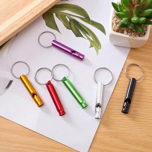 1/3/5PCs Camping Hiking Survival Whistle Small Size Aluminum Emergency Whistle Outdoor EDC Tools Train Whistle Random Color