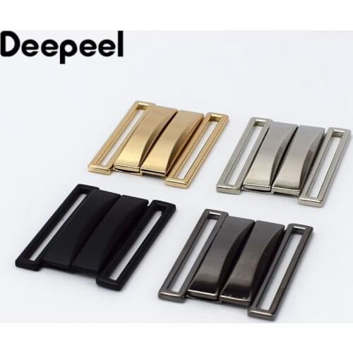 Deepeel 2pcs 30-70mm Metal Belt Buckles Women Coat Down Jacket Pants Buttons Crafts Decoration DIY Garment Sewing Accessories