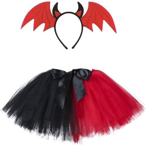 2021 Halloween Ghost Festival Mesh Kids Clown Witch Female Anime Cosplay Costumes Carnival Christmas Party Clothing COS For Girl