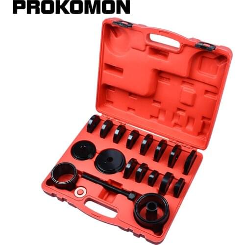 23Pcs FWD Front Wheel Drive Bearing Press Kit Removal Adapter Puller Pulley Tool Kit