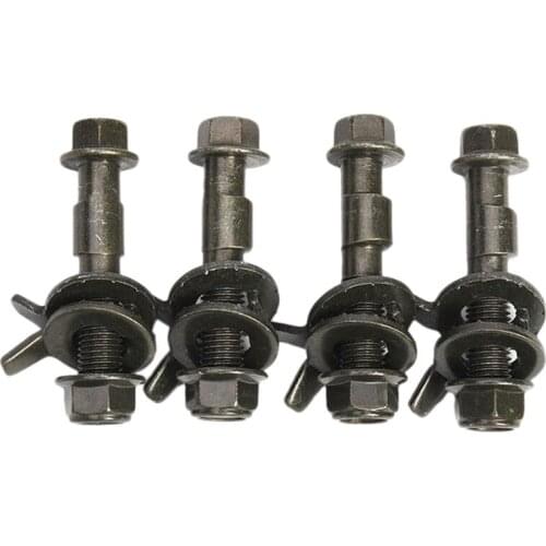 4Pcs 14Mm Steel Car Four Wheel Alignment Adjustable Camber Bolts 10.9 Intensity