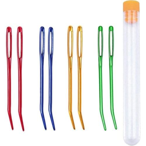 8PCS Yarn Needle,Weaving Needle Tapestry Needle Bent Needles for Crochet Large Eye Darning Needles for Knitting Crochet