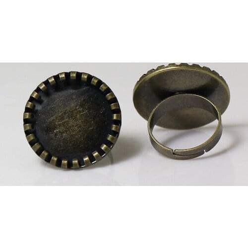 Beadsnice fashion charm filigree ring base setting diy rings blanks base wholesale jewelry findings brass nickel-free ID24100