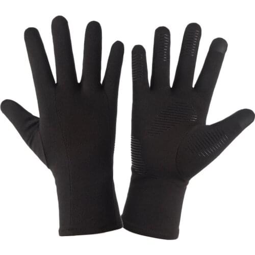 Black Warm Winter Riding Gloves Full Finger Touchscreen Men Women Autumn Windproof Non-slip Cycling Mens Touch Screen Gloves