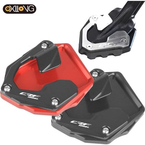 For Honda CRF1000L Africa Twin 2015 2016 2017 2018 2019 2020 2021 CNC Extension Kickstand Plate Enlarger Side Stand CRF 1000L
