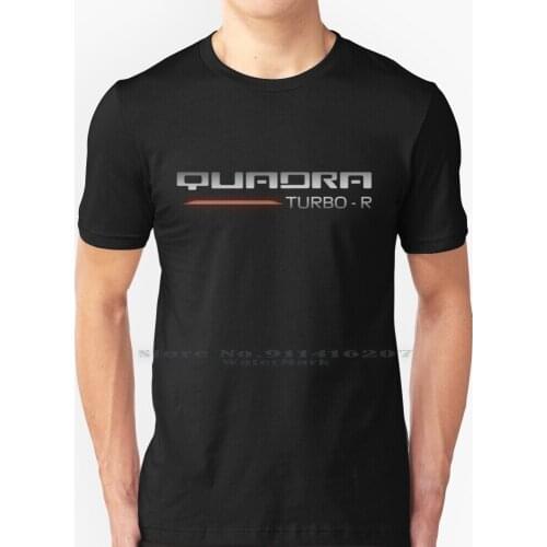 Quadra Turbo R T Shirt 100% Pure Cotton Game Gamer Gaming Video Game Car Emblem Cyber 2077 Keanu Mega City Punk Vehicle Reeves