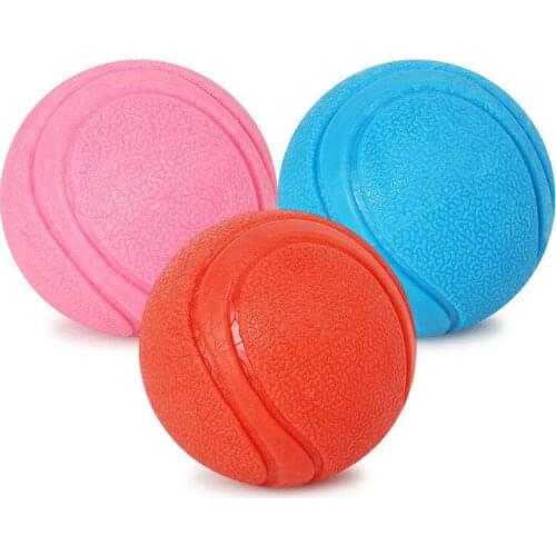 AHUAPET Toys For Puppy Tooth Cleaning Balls Puppy Play Interactive Rubber Balls Dog Chew Toy Dog Ball Biting Resistance 2018 E