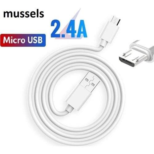 Micro USB Cable 2.4A For Samsung Galaxy Huawei Honor 8A 8S Redmi Note 5 6 pro LG L90 alcatel Android fast Charger wire