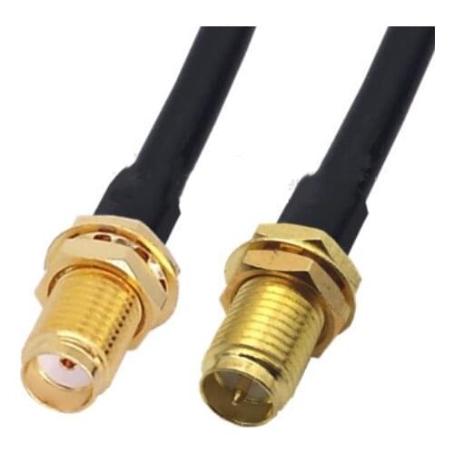 RG58 Cable SMA Female to RP-SMA Female Coaxial Connector WiFi Antenna Extension Pigtail jumper cable