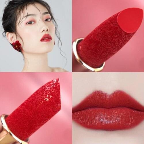 Chinese style Student Waterproof Lasting Lipstick Matte Velvet Glossy Lip Gloss Balm Sexy Lip Tint Women Fashion Makeup Gift