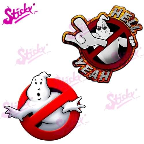 STICKY 3D Hell Yeah Ghost Decal Sticker Fun Fun Car Bike Cool Design Ghost Sticker RV Laptop Helmet Trunk Wall