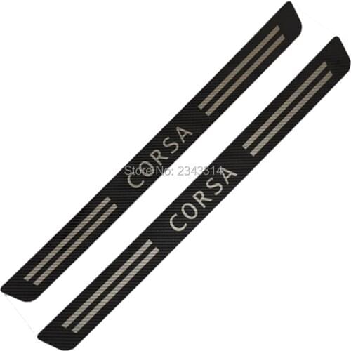 For Vauxhall Corsa 2014-2020 Accessories Stainless Door Sill Kick Scuff Plate Guard Pedal Protectors Trim Step Cover Car Styling
