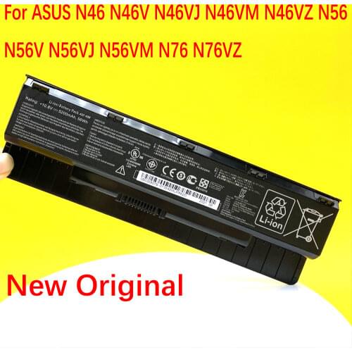 Original A32-N56 For ASUS N46 N46V N46VJ N46VM N46VZ N56 N56V N56VJ N56VM N76 N76VZ A31-N56 A33-N56 NEW 5200mAh Laptop Battery