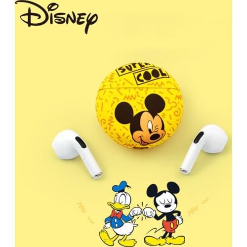 Genuine Disney TWS Wireless Bluetooth Headset Mickey In-ear Sports Running Fitness Music Earplugs 5.0 for Android Ios Earplugs