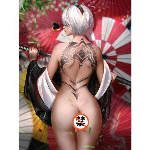 Print silk or canvas vidoe game NieR: Automata 2b A2 sexy art poster 16x24 24x36 inch custom living room bedroom hanging picture