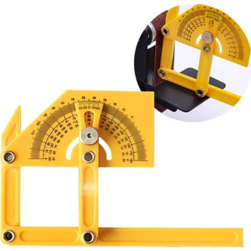 0° to 180° for Measure Inner/Outer Angle Plastic Protractor Precise Protractor and Angle Finder Woodworking Measurement Tools