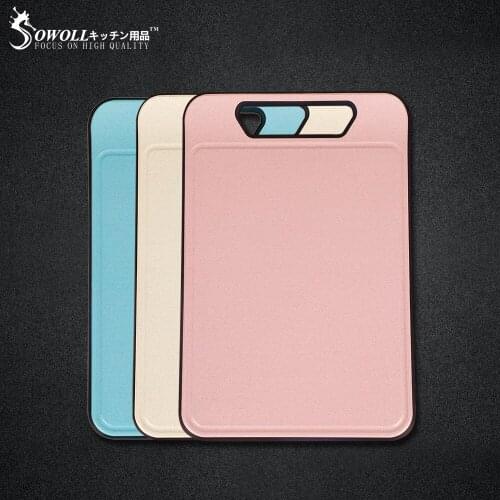 Sowoll Wheat Straw Cutting Board Chopping Board Household Kitchen Chef Tool Dishwasher Meat Vegetable Fish Durable Accessory
