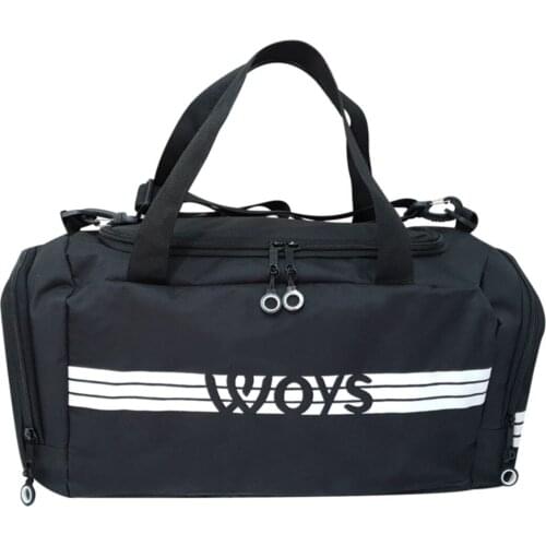 Women Men Black Division Athlete Bag