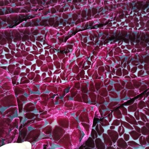 Dress Fabric Flower Fleeced Fabric Wedding Dress Decoration Material 1 Yard