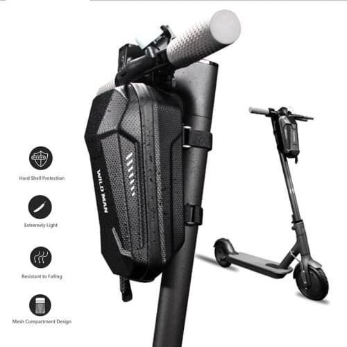 Waterproof Large Volume Scooter Storage Bag Electric Scooter Bicycle MTB Front Hanging Bag Case EVA Hard Shell Material