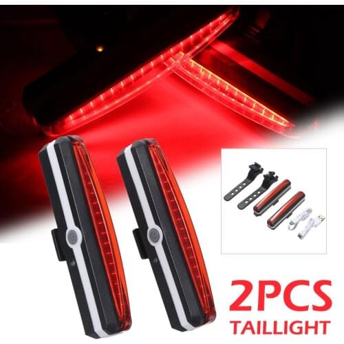 Super Waterproof Energy-saving Bicycle Tailights Portable USB Rechargeable LED Bicycles Tail Lamp Bike Accessories