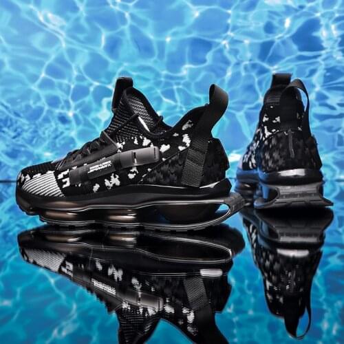 High Quality Running Shoes for Men Soft Mesh Mens Sneakers Outdoor Damping Man Sports Shoes Wear-Resistance Male Jogging 43 44