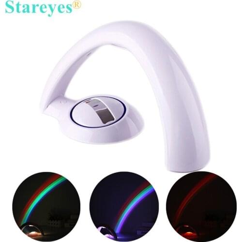 1 Piece Novelty LED Colorful Rainbow Night Light Romantic Sky Rainbow Projector Lamp luminaria Room Decoration birthday Gift