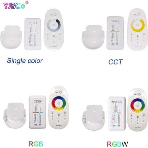 DC 12V 24V 2.4G RF Touch Screen Remote Set Single color/CCT /RGB /RGBW LED Controller Lamp Tape dimmer LED Strip dimming Switch