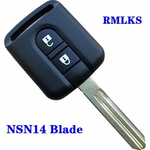 2 Buttons Replacement Car key Shell FOB For Nissan Key Remote Qashqai Navara Micra NV200 Patrol Y61 2002-2016 Car Key Blanks