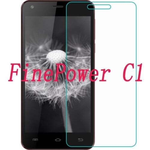 2PCS NEW Screen Protector mobile phone For FinePower C1 9H Tempered Glass Film Protective Screen Cover
