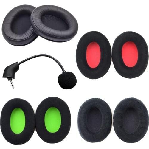 200pcs Earpad Replacement for Kingston HyperX Cloud II Gaming Headset Microphone Cable Ear Pad Cushion Cups Cover Repair Parts