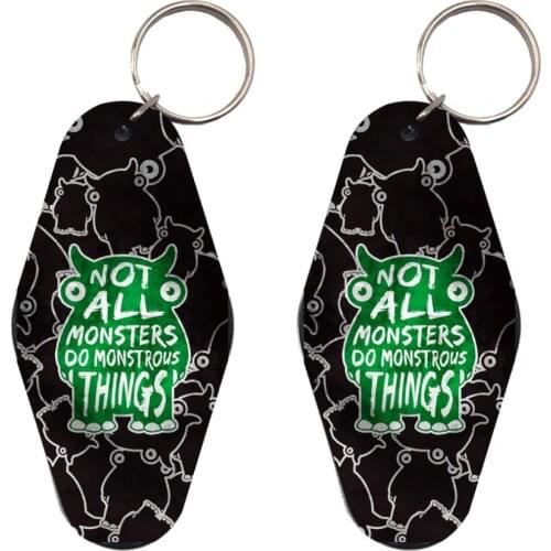 30Pcs Custom Imprint Promotion Acrylic Motel Hotel Keychain