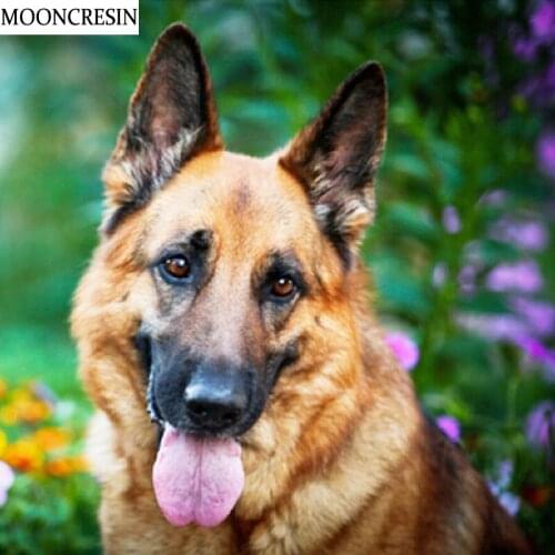 5D Diy Diamond Painting Animal Cute Dog Square Diamond Embroidery Cross Stitch Mosaic Handcraft Crystal Needlework Home Decor