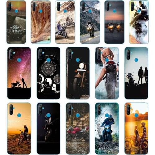 101AA Handsome motorcycle gift Soft Silicone Tpu Cover phone Case for OPPO A1K A5S A7 AX7 A5 A9 2020 Realme C3 Case