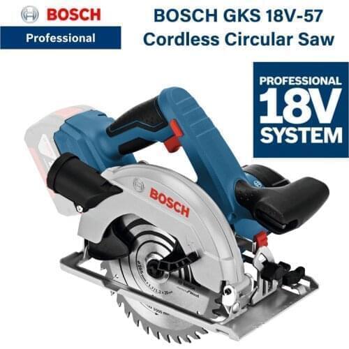 Bosch GKS 18V-57 Cordless Circular Saw Lithium Battery Wood Cutting Saw Hand Saw Cutting Machine Bosch Professional Power Tool