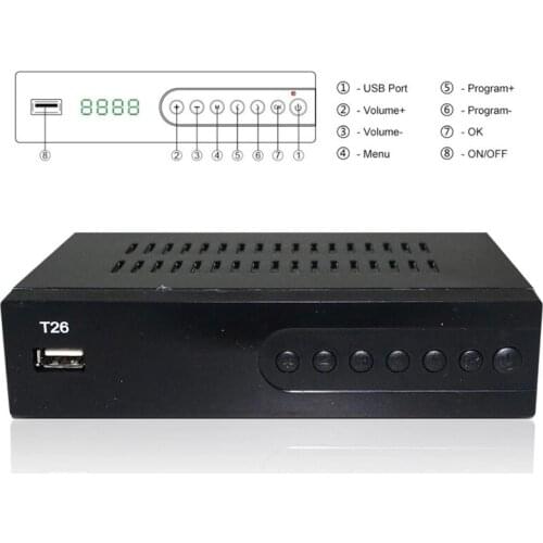 DVB-C Combo TV Tuner DVB T2 Digital TV Receiver H.264 Decoder Set Top Box