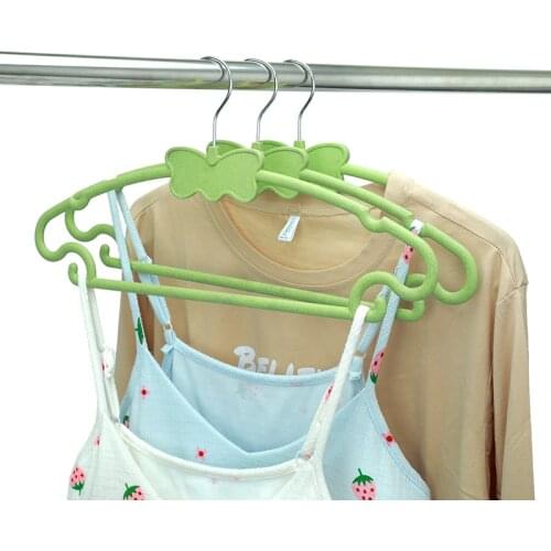 5/10pcs Butterfly Adult Eco-Friendly Plastic Hangers for Clothes Hanger Drying Wet Rack Metal Hook Non-slip Clothing Hangers