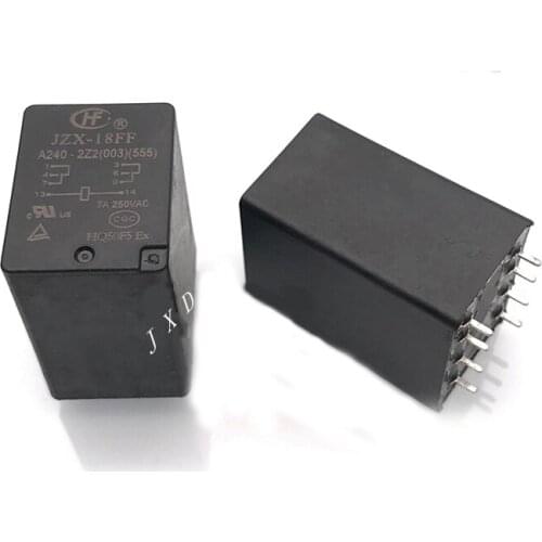 HOT NEW 250V relay JZX-18FF-A240-2Z2 JZX-18FF A240 2Z2 JZX-18FFA2402Z2 250VAC AC250V 250V 7A 8PIN